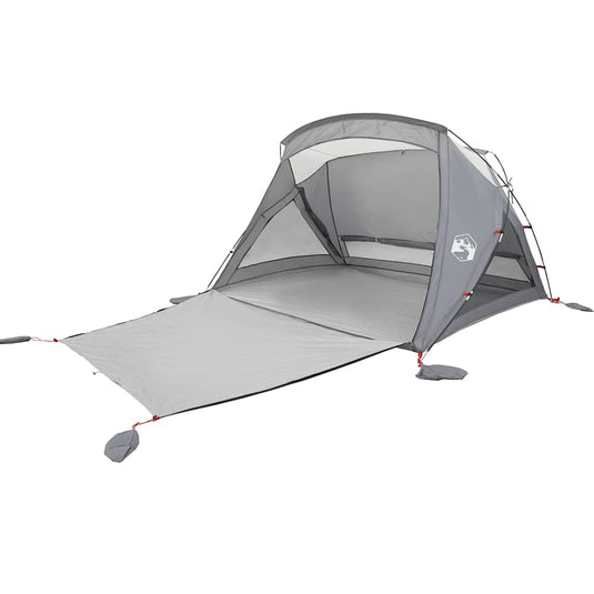 Vidaxl strandtent 2-persoons waterdicht grijs