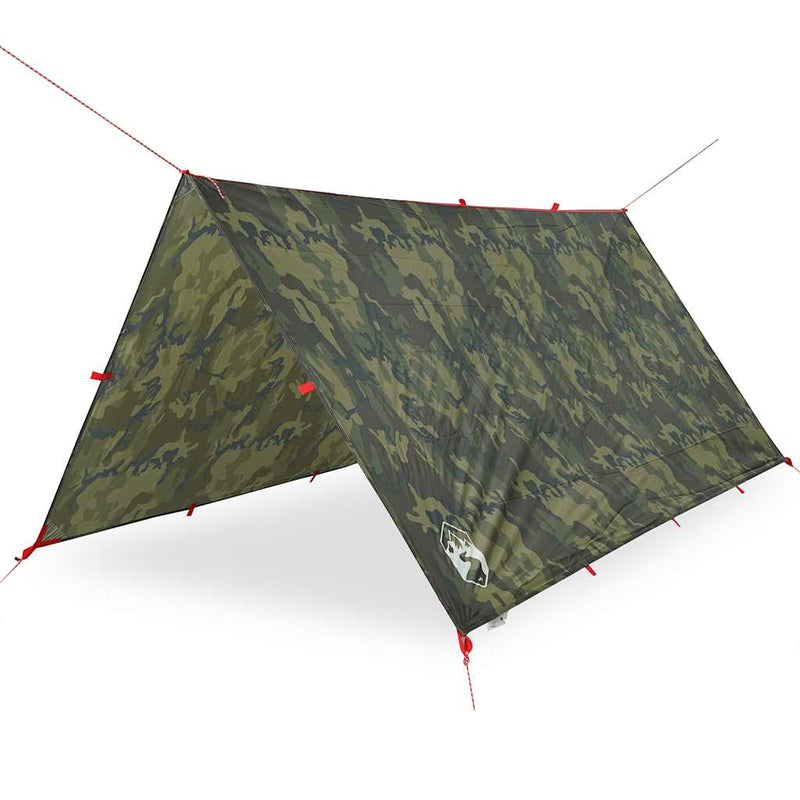 Afbeelding laden in galerijviewer, Vidaxl kampeerluifel waterdicht 366x306 cm camouflage
