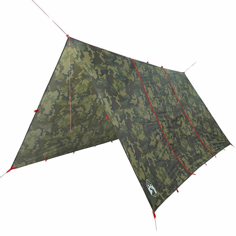 Afbeelding laden in galerijviewer, Vidaxl kampeerluifel waterdicht 451x420 cm camouflage
