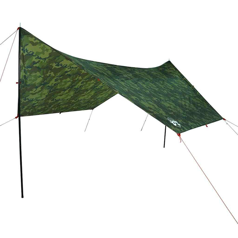 Afbeelding laden in galerijviewer, Vidaxl kampeerluifel waterdicht 438x376x212 cm camouflage

