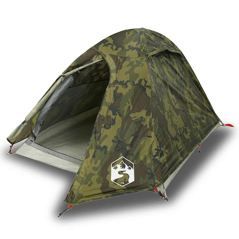 Afbeelding laden in galerijviewer, Vidaxl koepeltent 2-persoons waterdicht camouflage
