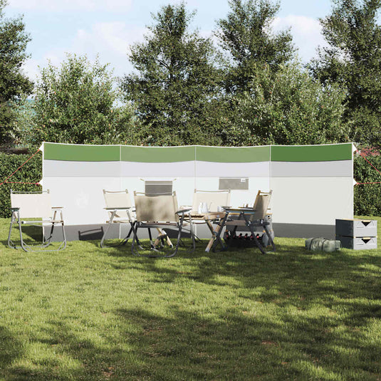 Vidaxl windscherm camping waterdicht 510x153 cm groen