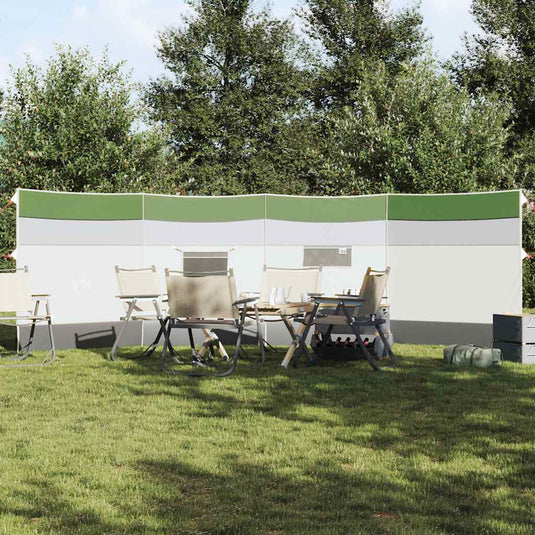Vidaxl windscherm camping waterdicht 510x153 cm groen