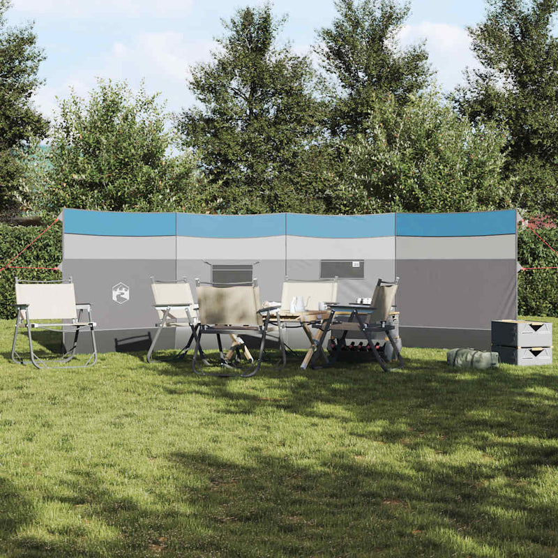 Afbeelding laden in galerijviewer, Vidaxl windscherm camping waterdicht 510x153 cm blauw

