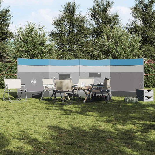 Vidaxl windscherm camping waterdicht 510x153 cm blauw