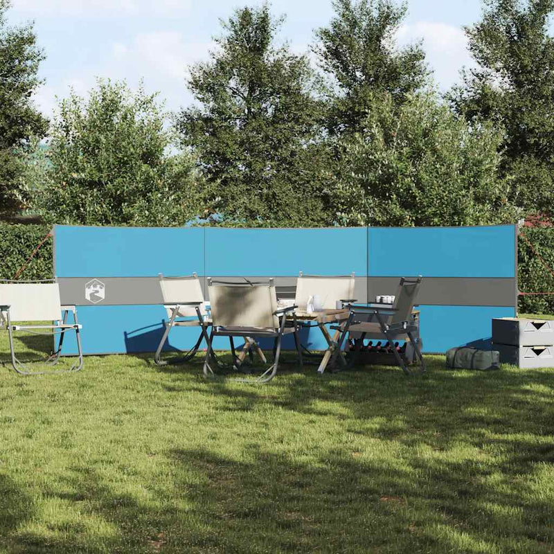 Afbeelding laden in galerijviewer, Vidaxl windscherm camping waterdicht 490x123 cm blauw
