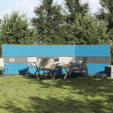 Vidaxl windscherm camping waterdicht 490x123 cm blauw