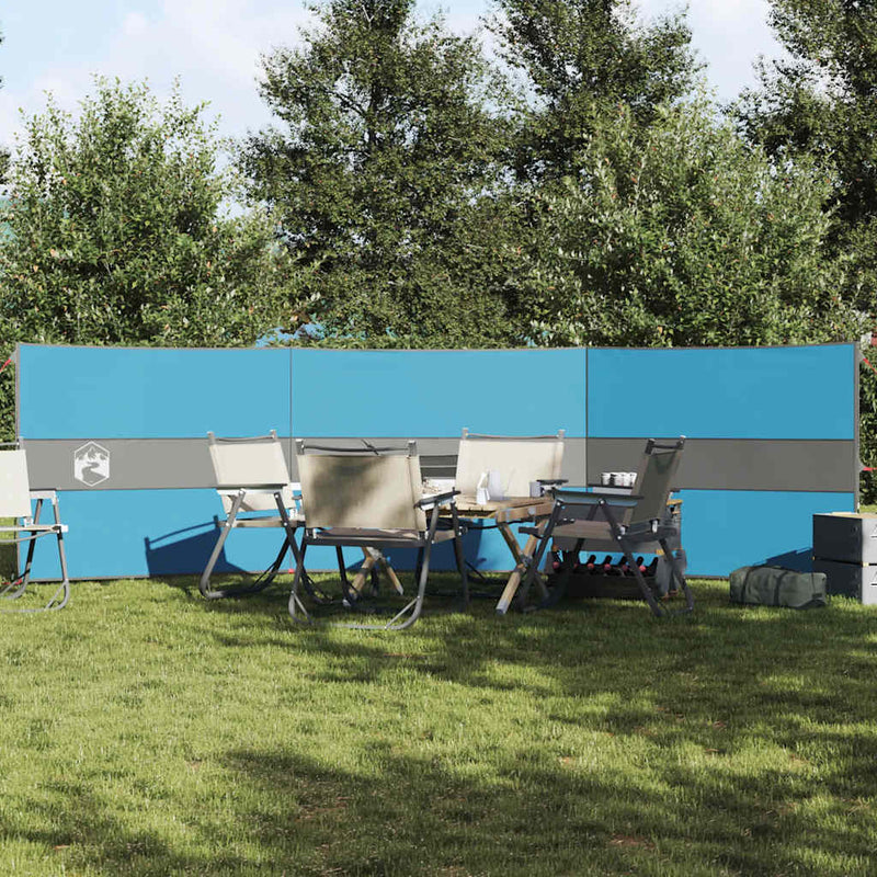 Afbeelding laden in galerijviewer, Vidaxl windscherm camping waterdicht 490x123 cm blauw
