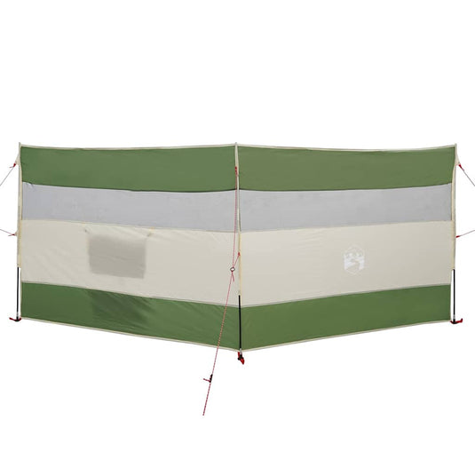 Vidaxl windscherm camping waterdicht 340x130 cm groen