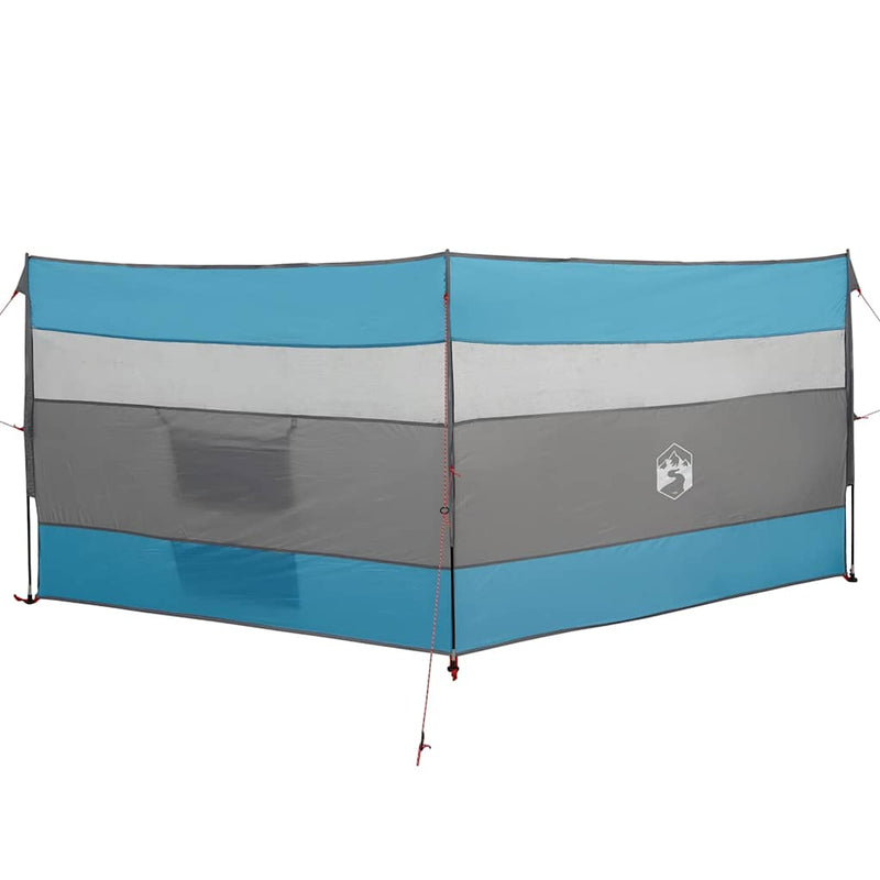 Afbeelding laden in galerijviewer, Vidaxl windscherm camping waterdicht 340x130 cm blauw
