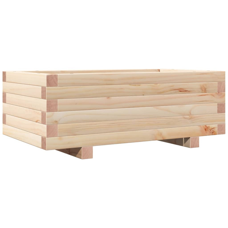 Afbeelding laden in galerijviewer, Vidaxl plantenbak 70x40x26,5 cm massief grenenhout
