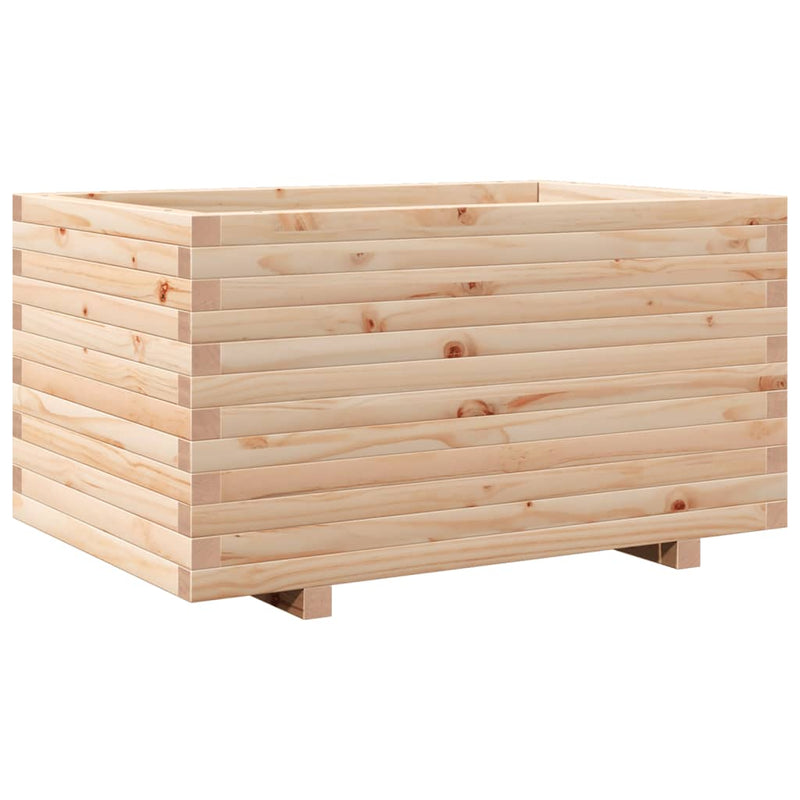 Afbeelding laden in galerijviewer, VidaXL Plantenbak 90x60x49,5 cm massief grenenhout
