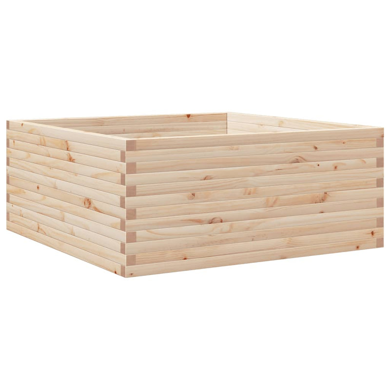 Afbeelding laden in galerijviewer, VidaXL Plantenbak 110x110x46 cm massief grenenhout

