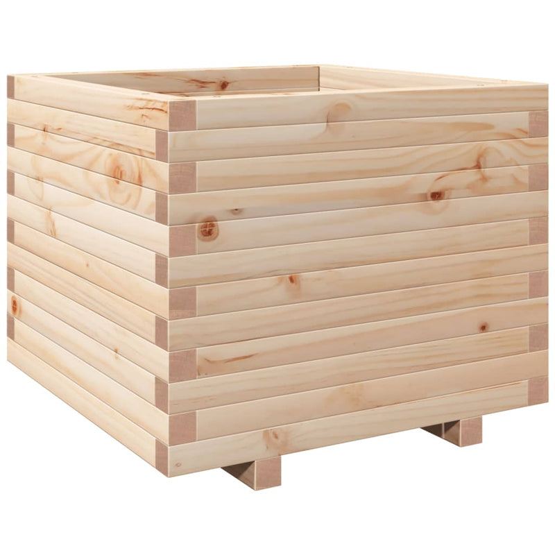 Afbeelding laden in galerijviewer, VidaXL Plantenbak 60x60x49,5 cm massief grenenhout
