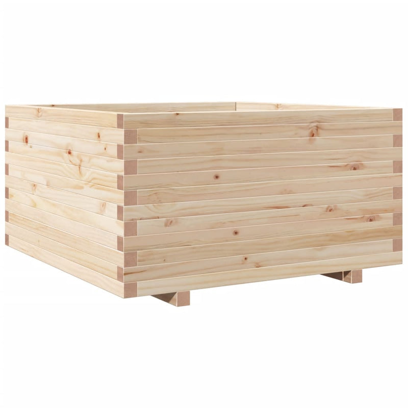 Afbeelding laden in galerijviewer, VidaXL Plantenbak 90x90x49,5 cm massief grenenhout
