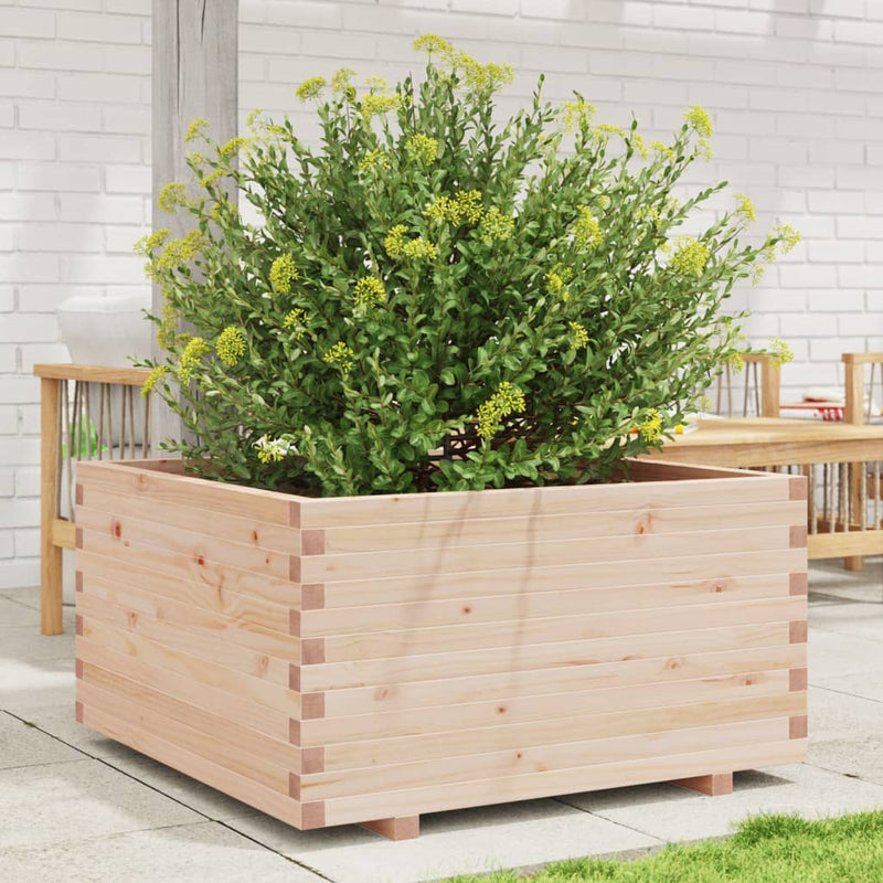 Afbeelding laden in galerijviewer, VidaXL Plantenbak 90x90x49,5 cm massief grenenhout
