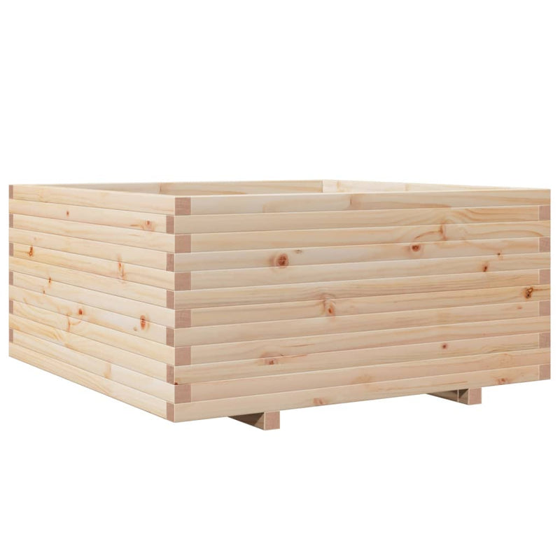Afbeelding laden in galerijviewer, VidaXL Plantenbak 100x100x49,5 cm massief grenenhout
