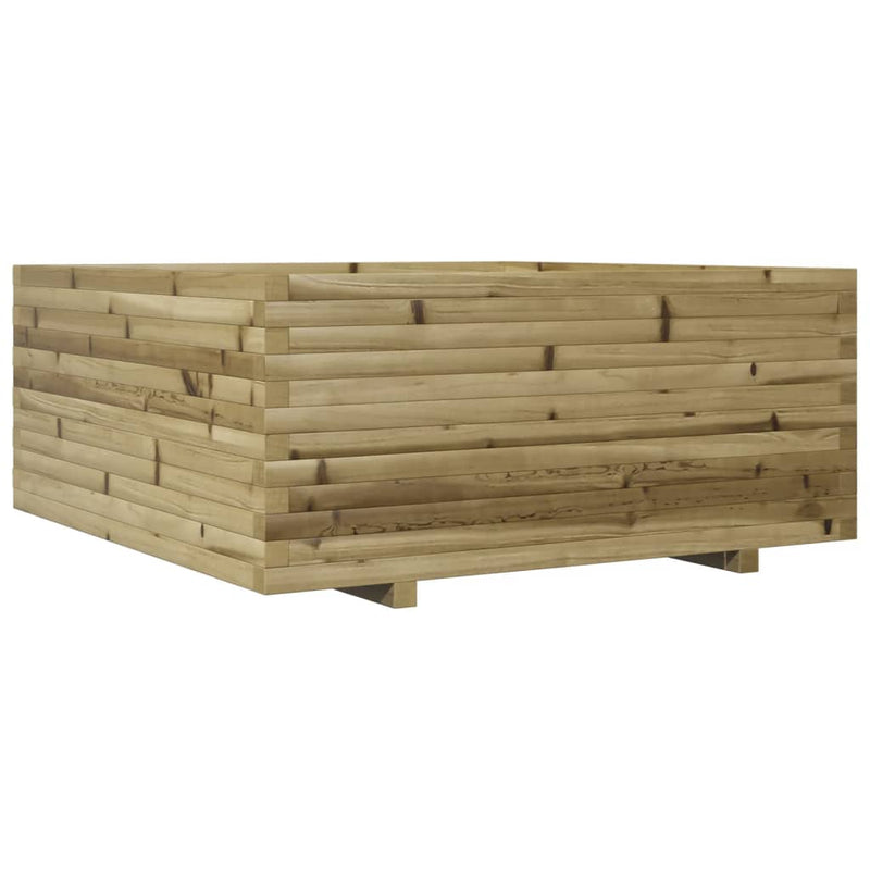 Afbeelding laden in galerijviewer, VidaXL Plantenbak 110x110x49,5 cm geïmpregneerd grenenhout
