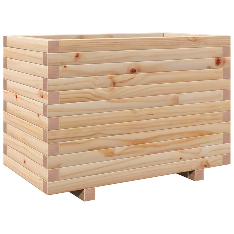 Afbeelding laden in galerijviewer, VidaXL Plantenbak 70x40x49,5 cm massief grenenhout
