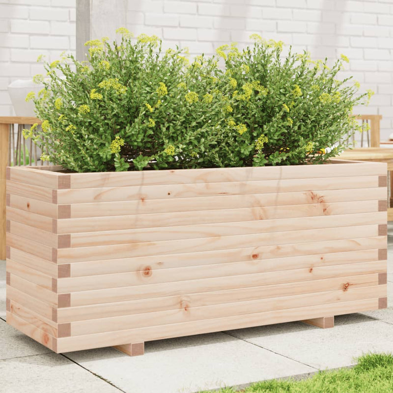 Afbeelding laden in galerijviewer, VidaXL Plantenbak 110x40x49,5 cm massief grenenhout
