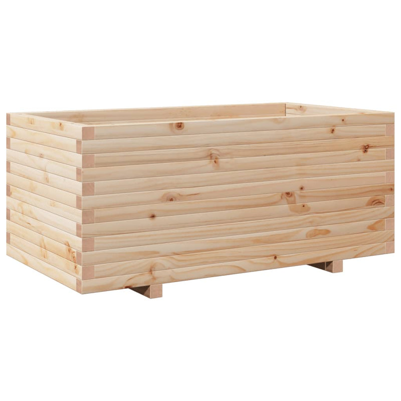 Afbeelding laden in galerijviewer, VidaXL Plantenbak 110x60x49,5 cm massief grenenhout

