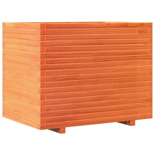 VidaXL Plantenbak 90x60x72,5 cm massief grenenhout wasbruin