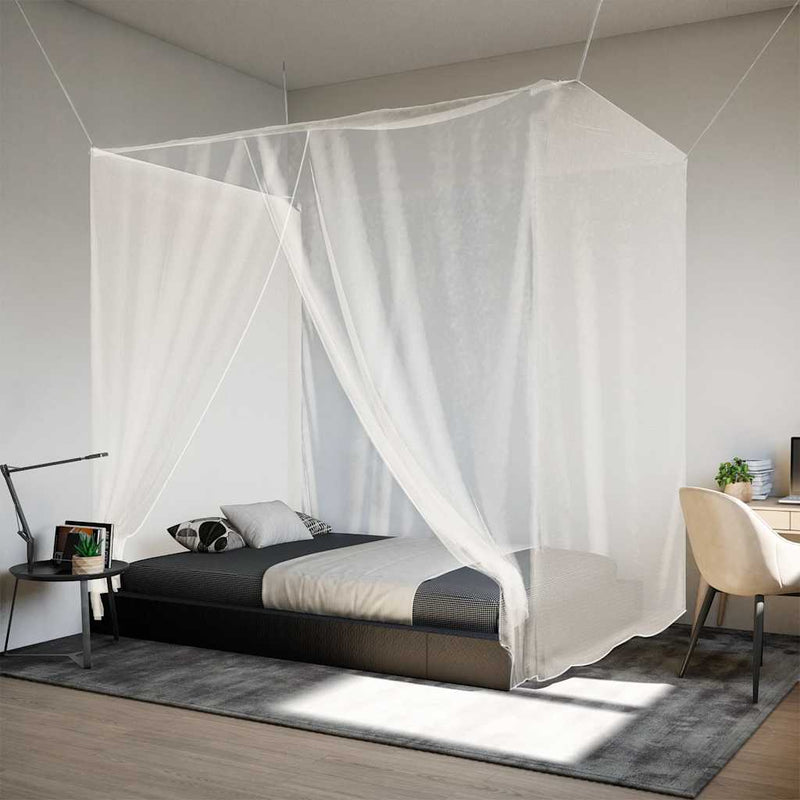 Afbeelding laden in galerijviewer, Vidaxl hangende klamboe 156 gaas 220x100x150 cm wit
