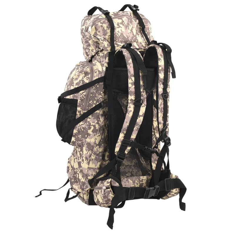 Afbeelding laden in galerijviewer, Vidaxl wandelrugzak 80 l camouflage oxford stof camelbruin
