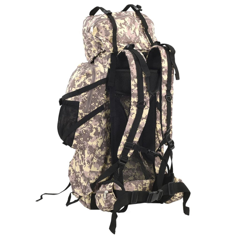 Afbeelding laden in galerijviewer, Vidaxl wandelrugzak 100 l camouflage oxford stof camelbruin
