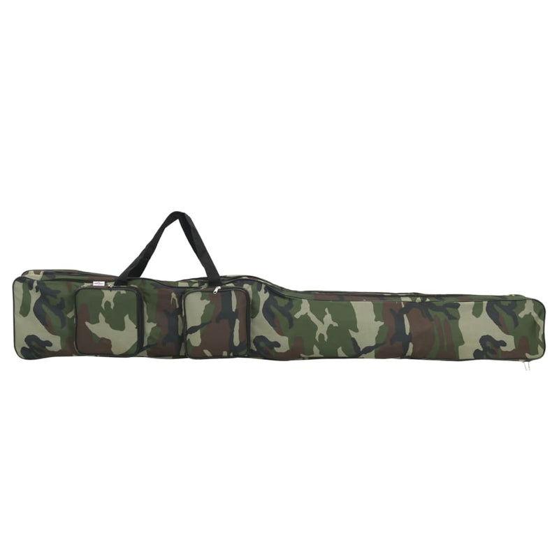 Afbeelding laden in galerijviewer, Vidaxl hengeltas 160 cm camouflage oxford stof groen
