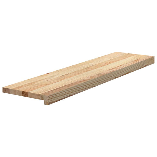 Vidaxl traptreden 4 st 100x25x2 cm onbehandeld massief eikenhout
