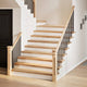 Vidaxl traptreden 4 st 120x25x2 cm onbehandeld massief eikenhout