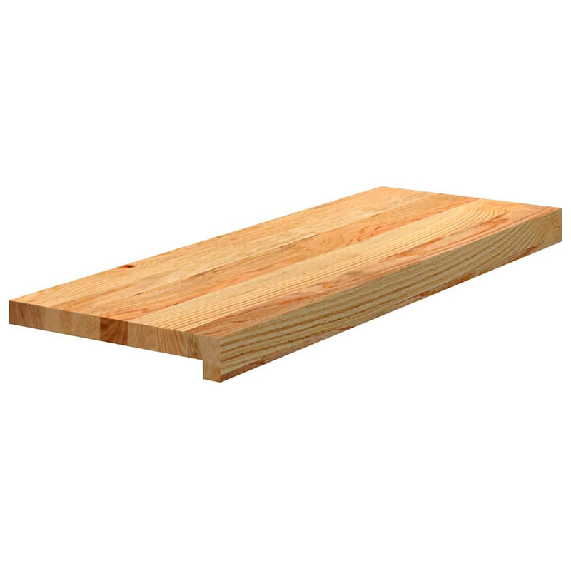 Afbeelding laden in galerijviewer, Vidaxl traptreden 4 st 70x25x2 cm massief eikenhout lichtbruin
