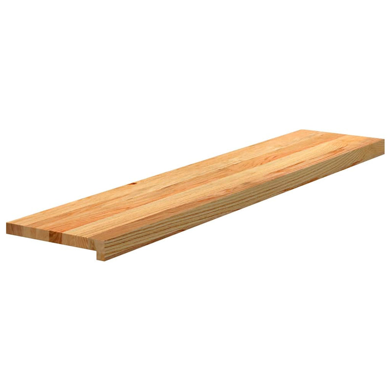 Afbeelding laden in galerijviewer, Vidaxl traptreden 4 st 120x25x2 cm massief eikenhout lichtbruin
