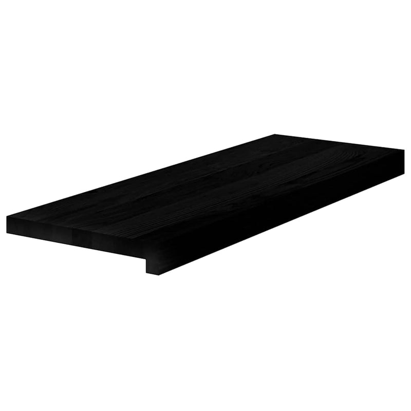 Afbeelding laden in galerijviewer, Vidaxl traptreden 4 st 70x25x2 cm massief eikenhout bruin-zwart
