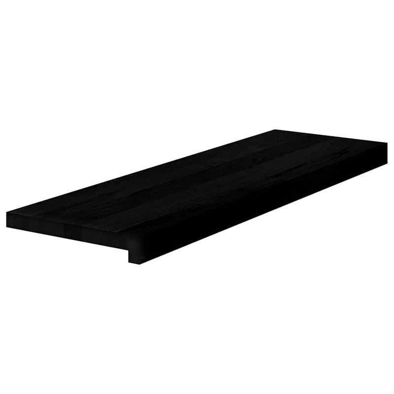 Afbeelding laden in galerijviewer, Vidaxl traptreden 4 st 80x25x2 cm massief eikenhout bruin-zwart
