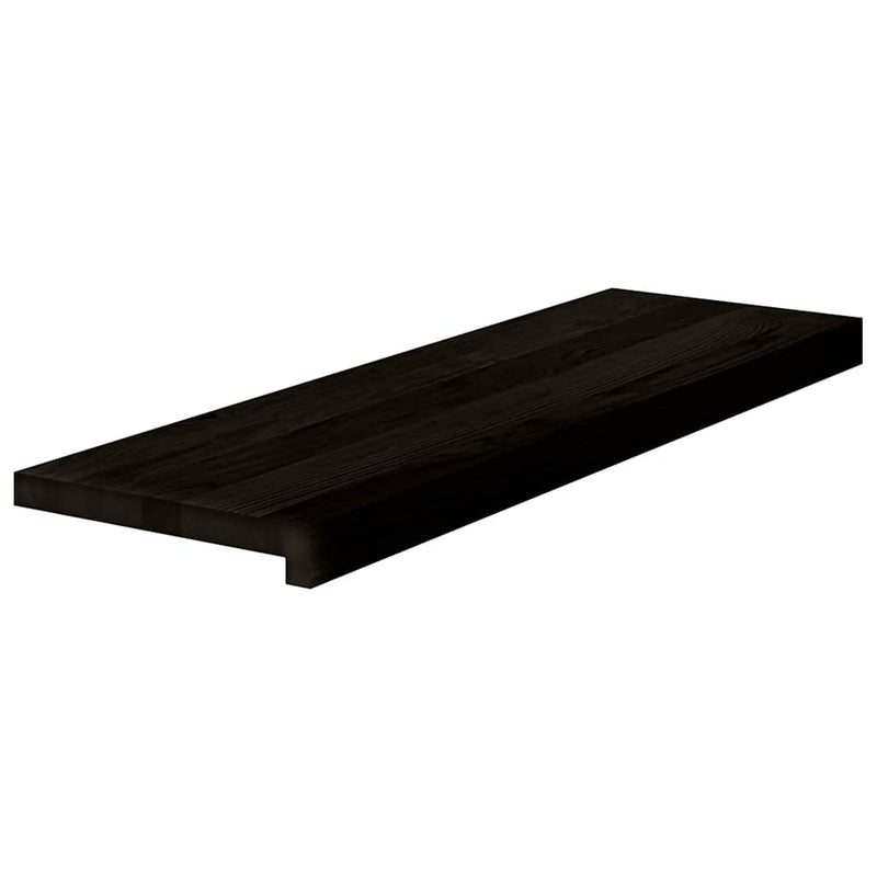 Afbeelding laden in galerijviewer, Vidaxl traptreden 2 st 80x30x2 cm massief eikenhout bruin-zwart
