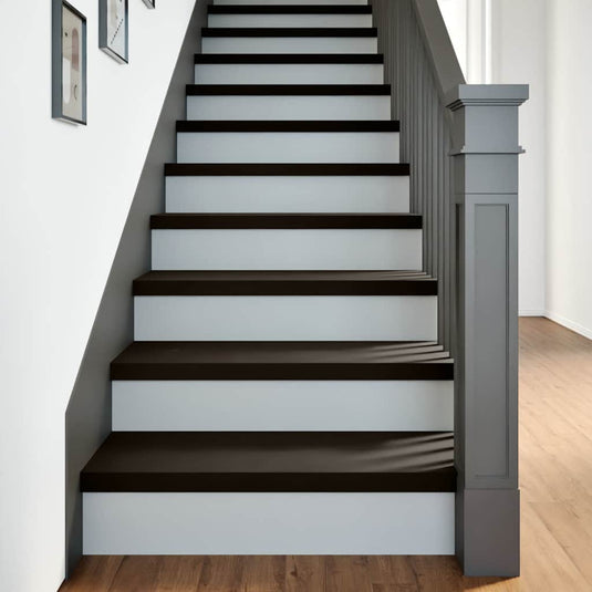 Vidaxl traptreden 2 st 80x30x2 cm massief eikenhout bruin-zwart