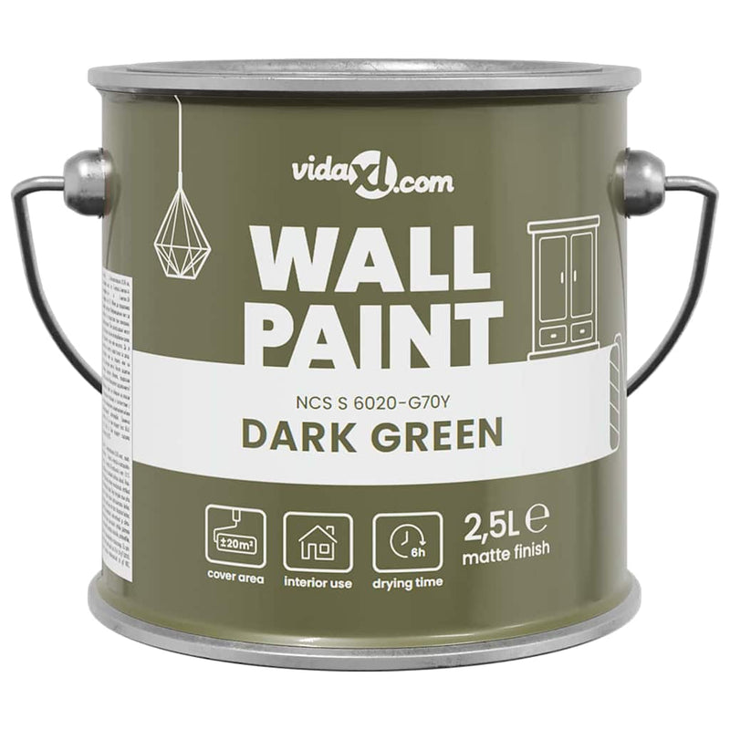Afbeelding laden in galerijviewer, Vidaxl muurverf groen 2,5 l wandprint
