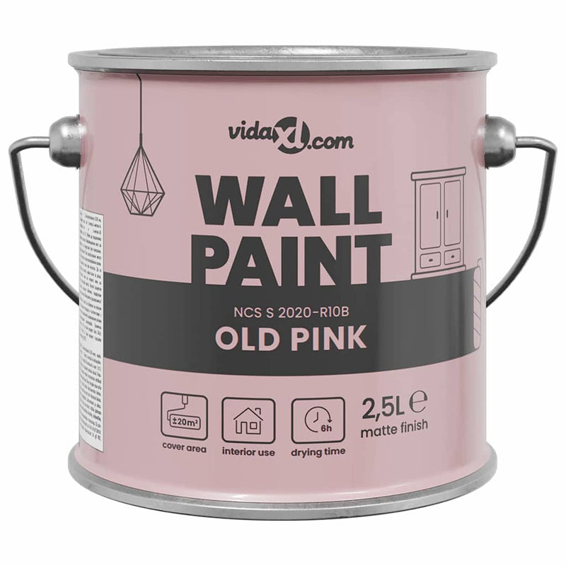 Afbeelding laden in galerijviewer, Vidaxl muurverf roze 2,5 l wandprint
