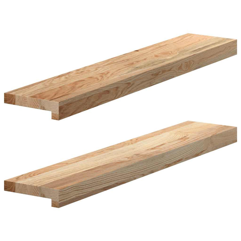 Afbeelding laden in galerijviewer, Vidaxl vensterbanken 2 st onbehandeld 80x15x2 cm massief eikenhout
