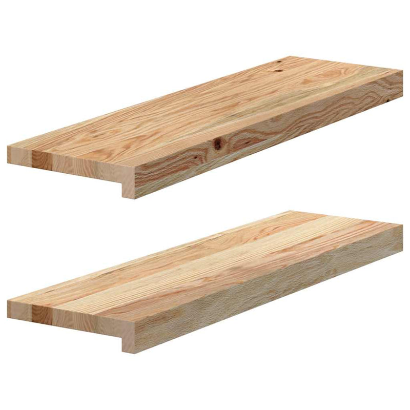 Afbeelding laden in galerijviewer, Vidaxl vensterbanken 2 st onbehandeld 70x20x2 cm massief eikenhout
