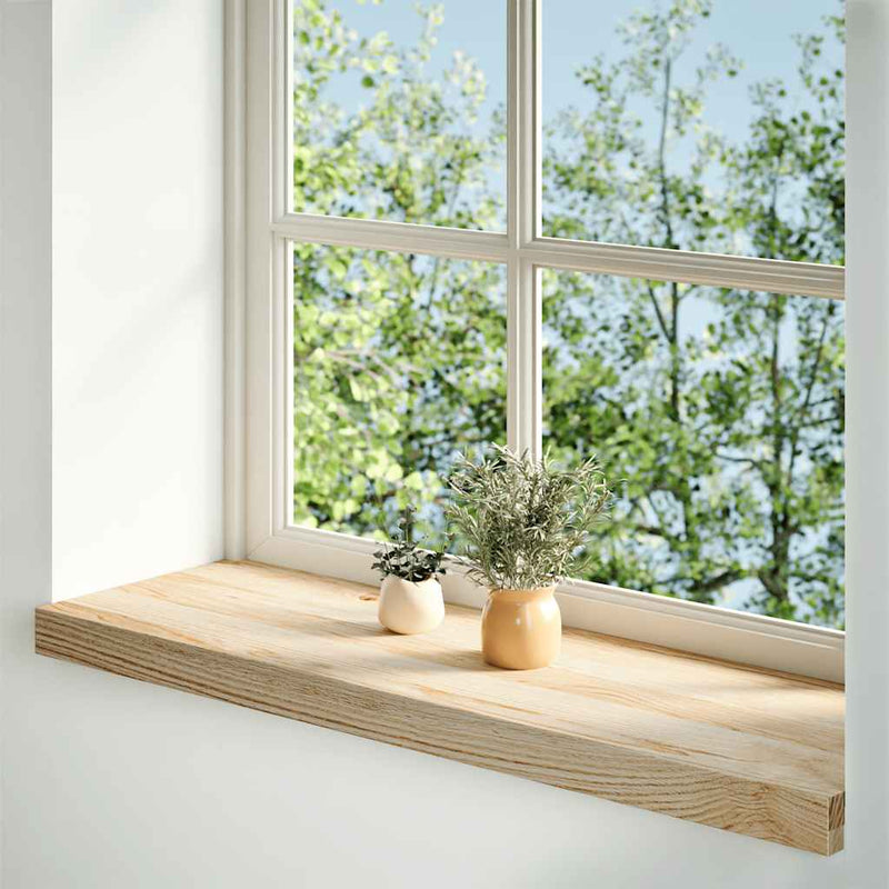 Afbeelding laden in galerijviewer, Vidaxl vensterbanken 2 st onbehandeld 70x25x2 cm massief eikenhout

