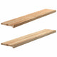 Vidaxl vensterbanken 2 st onbehandeld 140x30x2 cm massief eikenhout