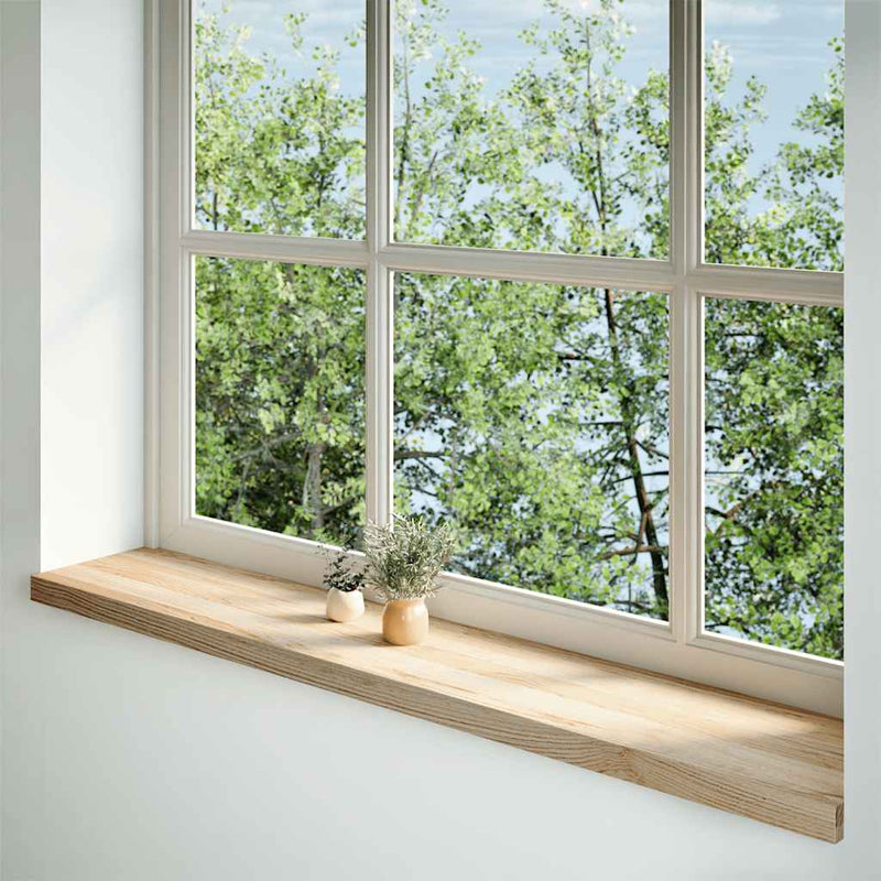 Afbeelding laden in galerijviewer, Vidaxl vensterbanken 2 st onbehandeld 140x30x2 cm massief eikenhout
