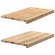 Vidaxl vensterbanken 2 st onbehandeld 70x40x2 cm massief eikenhout