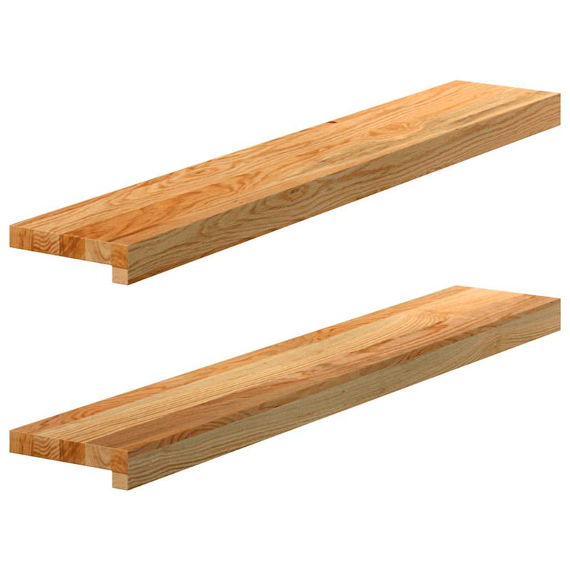 Afbeelding laden in galerijviewer, Vidaxl vensterbanken 2 st 90x15x2 cm massief eikenhout lichtbruin
