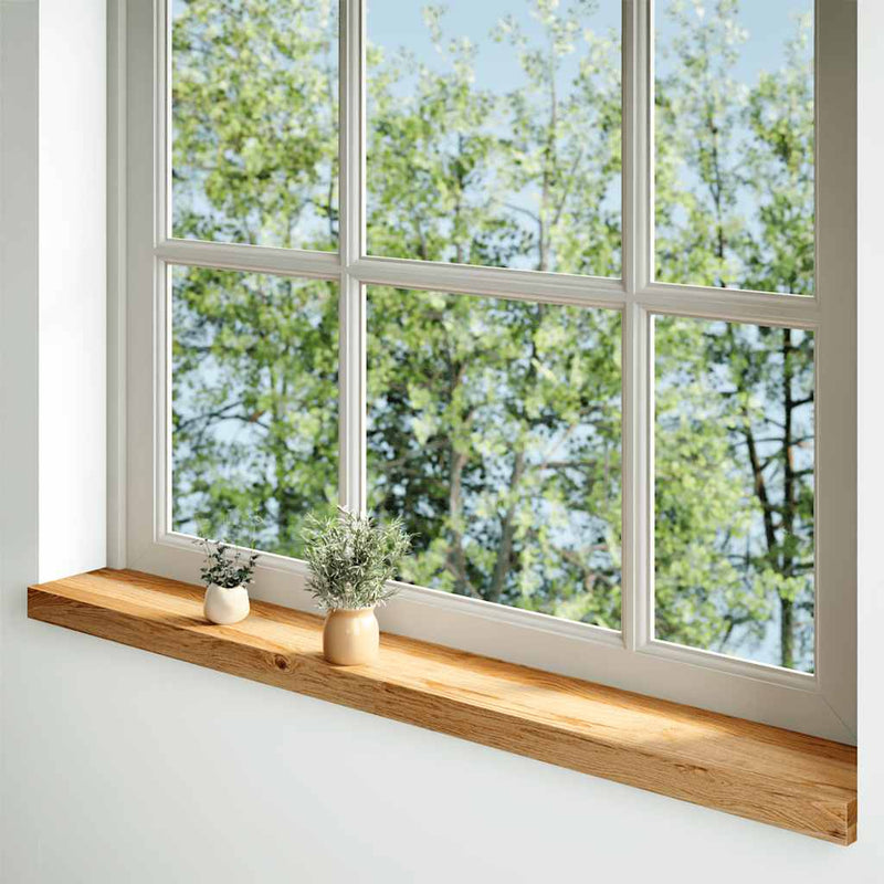 Afbeelding laden in galerijviewer, Vidaxl vensterbanken 2 st 160x15x2 cm massief eikenhout lichtbruin

