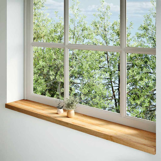 Vidaxl vensterbanken 2 st 160x25x2 cm massief eikenhout lichtbruin