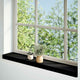 Vidaxl vensterbanken 2 st 80x15x2 cm massief eikenhout bruin-zwart
